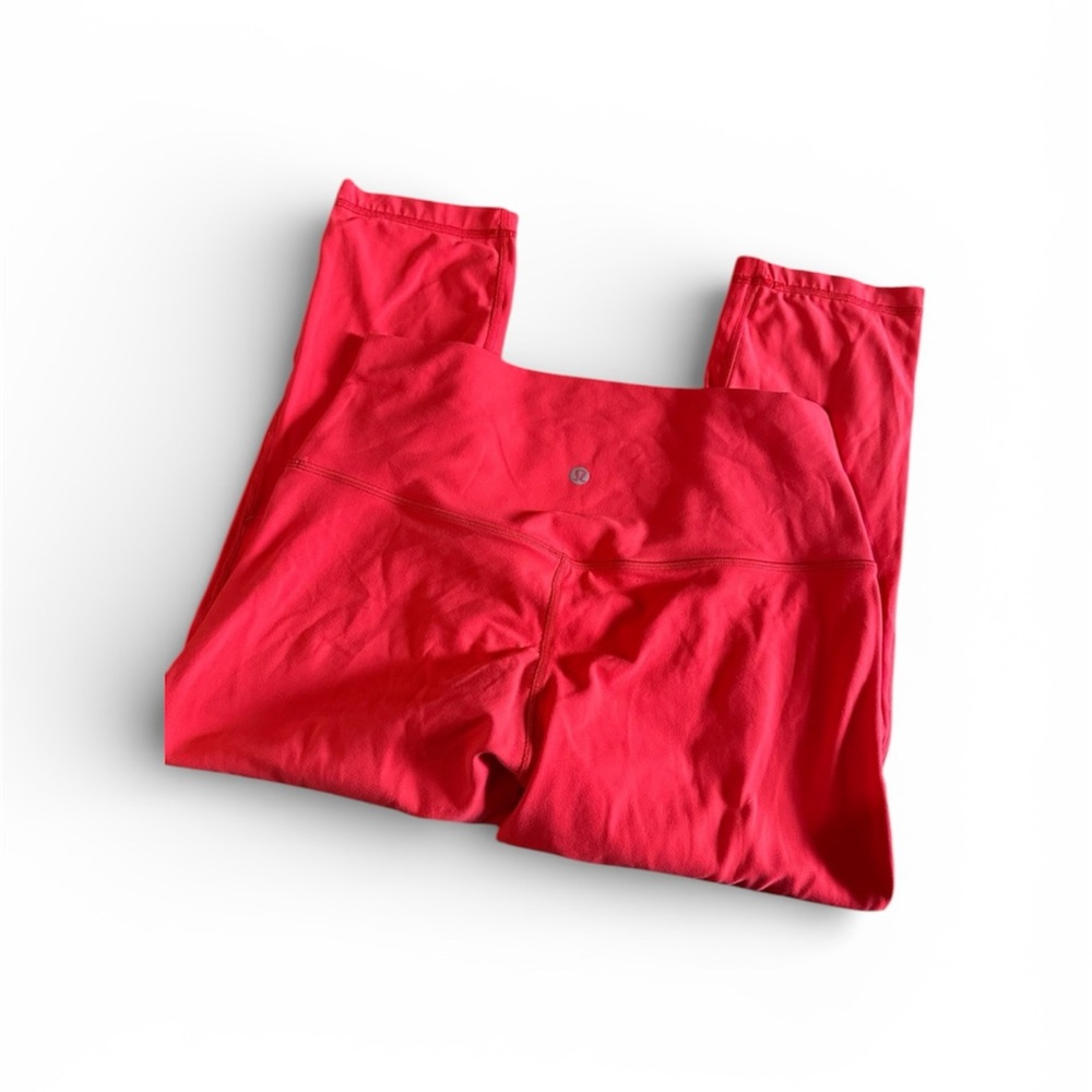 Lululemon Red Cropped‎ Leggings Size 10